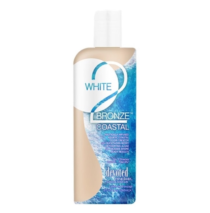 White 2 Bronze Coastal Accelerator - Devoted Creations Tanning Lotion - Bottle