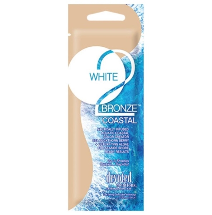White 2 Bronze Coastal Accelerator - Devoted Creations Tanning Lotion - Packet