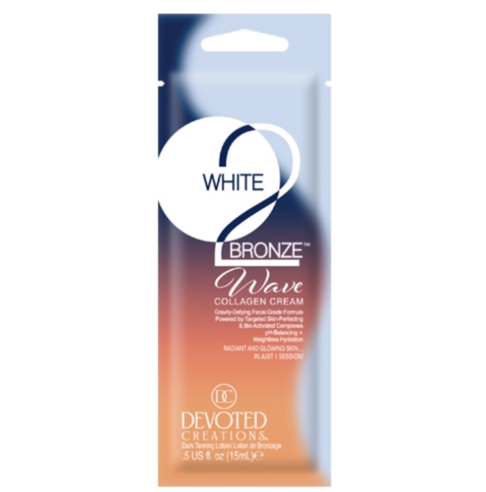 White 2 Bronze Wave Accelerator - Devoted Creations Tanning Lotion - Packet
