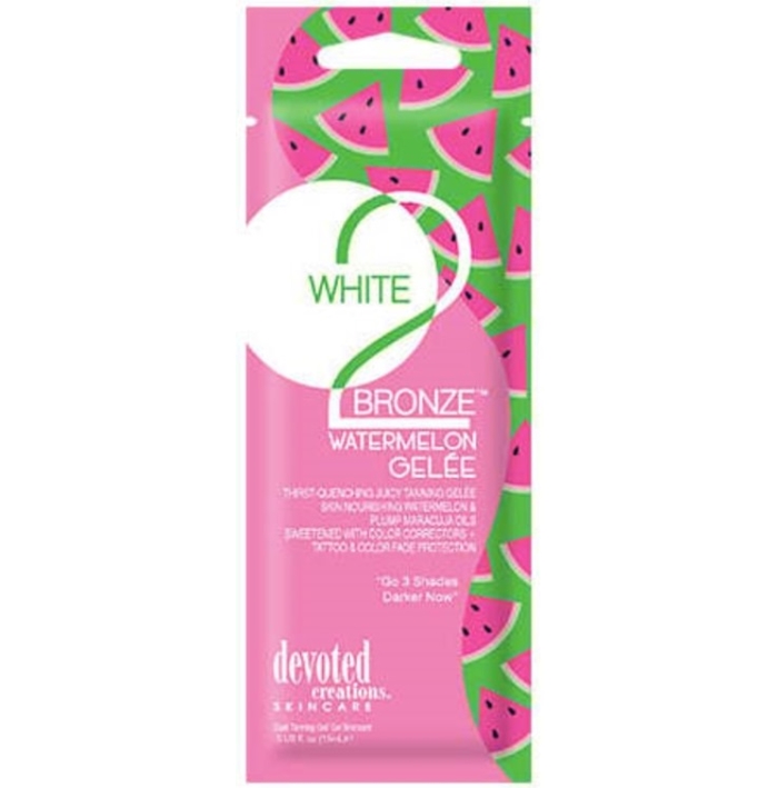 White 2 Bronze Watermelon Accelerator - Devoted Creations Tanning Lotion - Packet